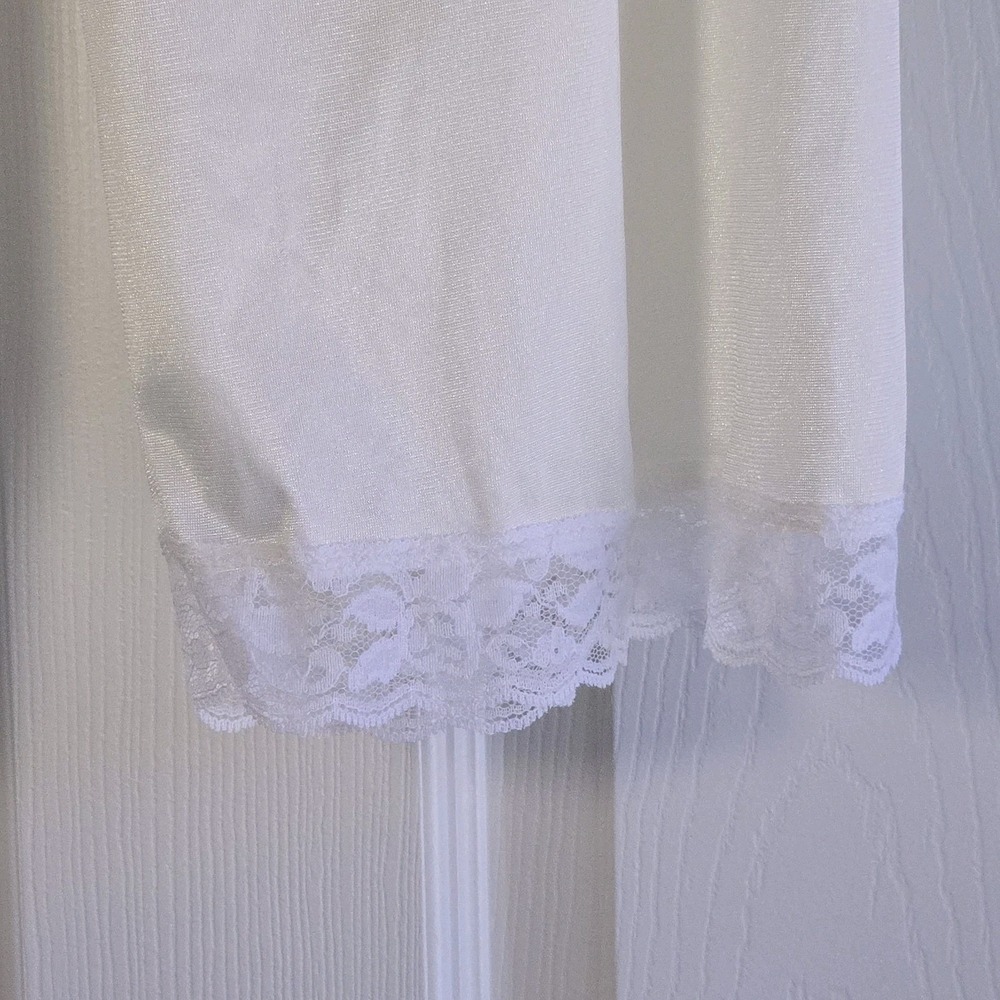 Vintage Pettipants Ivory Tap Pants Size L Lace Trim Lingerie Made In The USA - Picture 3 of 8